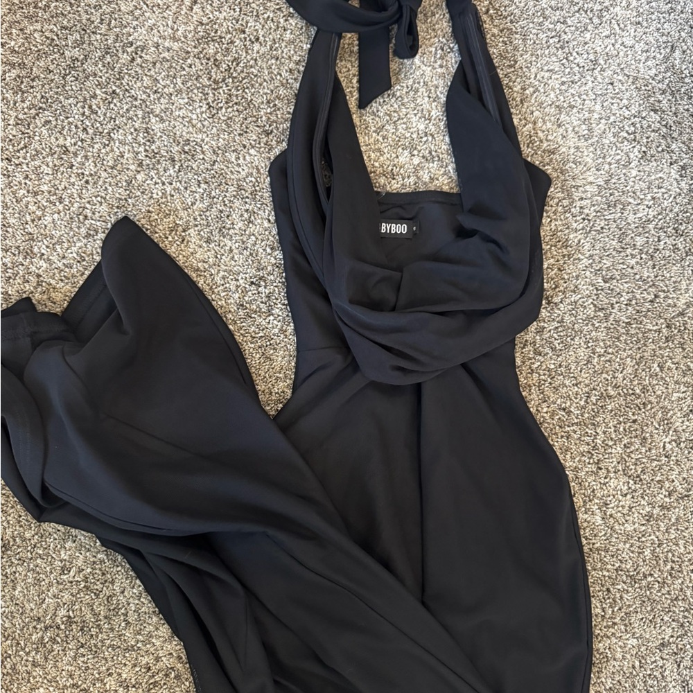 Chic Black Backless Dress